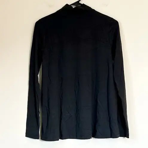 Susana Monaco NWT Gray Mock Neck Essential Long Sleeve Shirt - Small