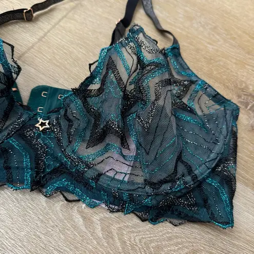Savage x Fenty Shining Star Embroidered Unlined Demi Bra
