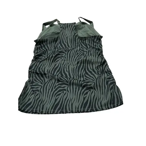 Ruby Ribbon Square Neck Sport Tank 48 Racerback Shelf Bra Style 1748 Olive NWT Size undefined