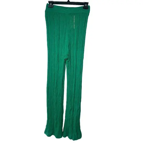 Cult Gaia Savannah Knit Pants in Vine Medium New Womens Knit Trousers
