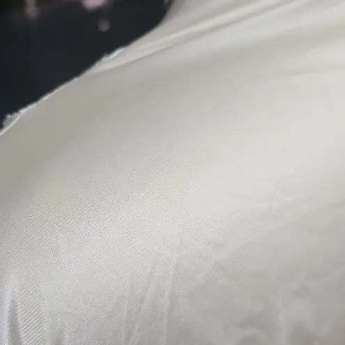 Tom Bezduda For Barad Vintage Elegant Ivory Lace Trim Robe Long Belted Sz. M Size M