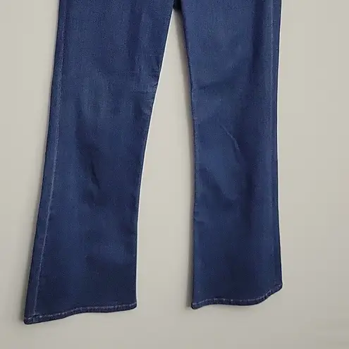 Reformation  PJ Mid-rise Cropped Flare True Blue Wash Size 27 EUC