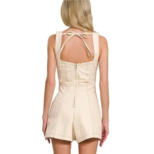 Zenana Outfitters Tie Back Romper