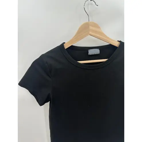 Olivia Rae Black Short Sleeve Crew Neck Stretch Tee Shirt Women's Size Small S