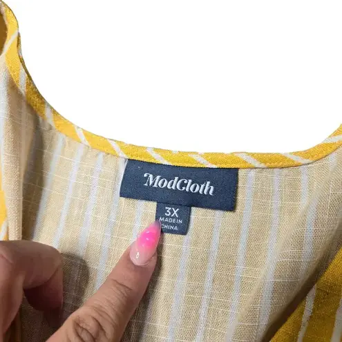 Modcloth  Instantly Easygoing Yellow Striped Jumpsuit thumbnail 5