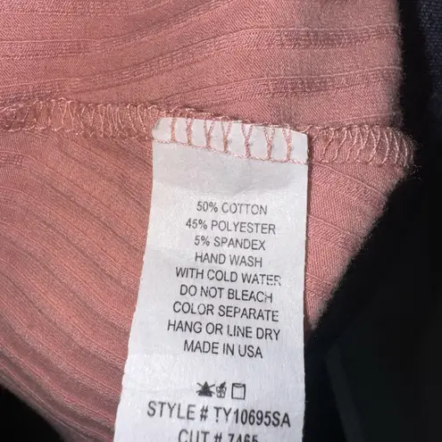 Ces Femme NWOT Criss Cross Back Flowy Tank L Pink Size L