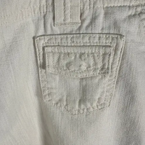 J.Jill Petite 8P Beige Cotton Blend Bermuda Shorts Womens Casual Beach Vacation Tan