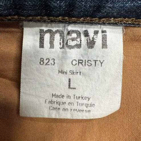 Mavi Christy Classic Denim Jeans Mini Skirt Size L Retro Y2K Medium Wash Blue Size L