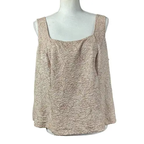 Alex Evenings Twin Set Size 2X Tan Floral Sparkly Gala Cocktail Fancy Classic