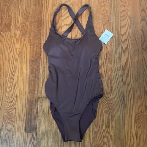 ANDIE The Tulum One Piece Swimsuit Licorice Purple Size M NWT