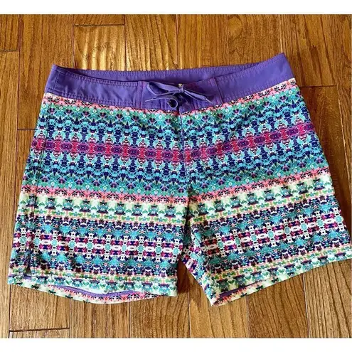 prAna  colorful mosaic print shorts size large