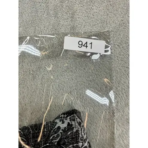 Gothic Tank Top Black & Gray Damask Lace Trim Elegant Whimsigoth Witchy Grunge