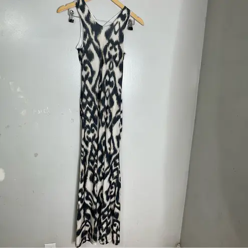 NEW MARIA CHER moreno mich midi dress in ethnic ecru XS Black