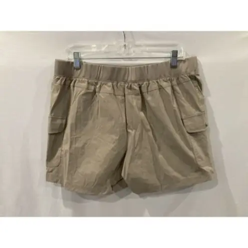 Eddie Bauer  Womens Size XL Khaki Tan Athletic Trail Hiking Shorts