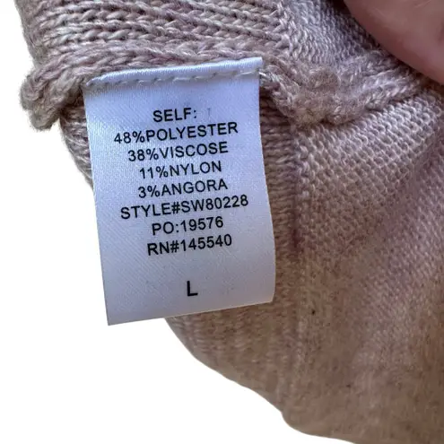 Vanilla Bay NWT Dusty Pink Act Natural Hooded Knit Sweater Women’s Large