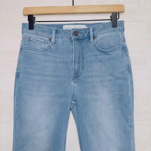 Soft Surroundings Women's Size 2 Medium Wash High Rise Floral Embroidered Jeans