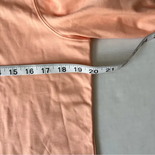 L.L.Bean  mock neck long sleeve tee peach size medium regular