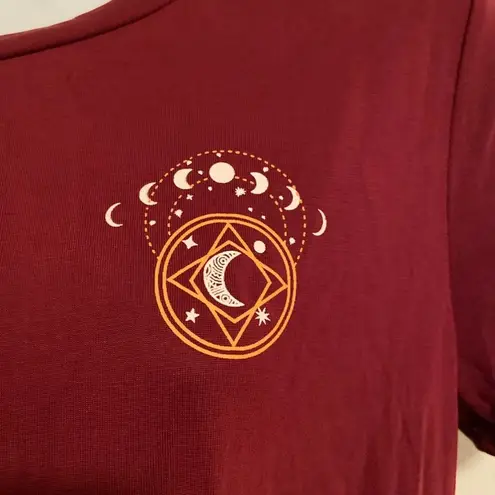 Celestial Moon Phases Tie Front T