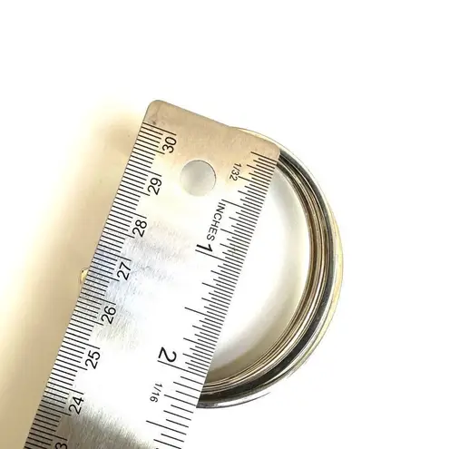 Lia Sophia silver tone open cuff bracelet