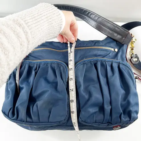 MZ Wallace Paige Mini Crossbody Bag Blue Dawn Bedford