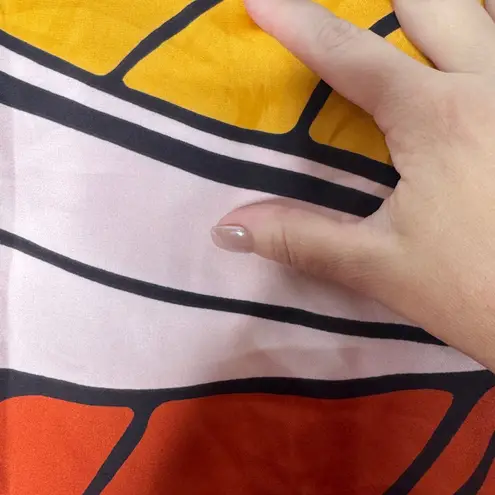 Adrienne The Butterfly Garden Multi Colored Mini Dress Size Small Artsy