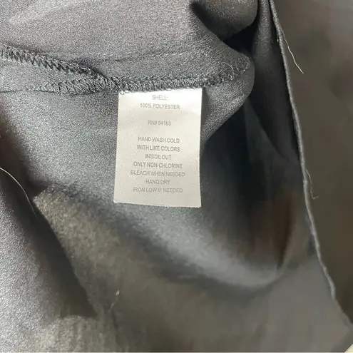 Marc New York Black Blouse w/Pleather Shoulder Patches Size M