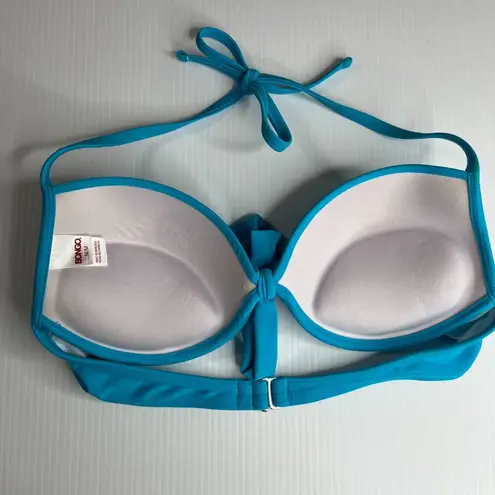 Bongo  Blue Swim Underwire Bikini Top Sz M