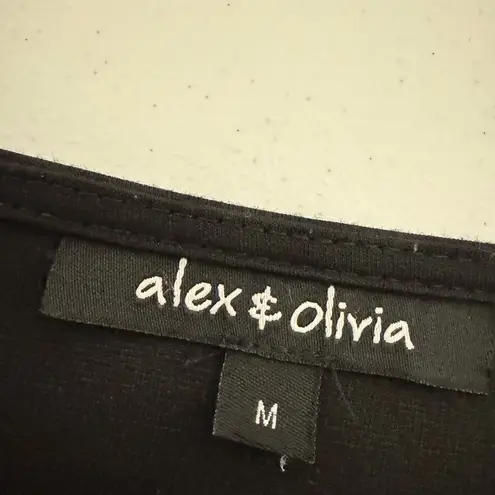 Alex + Olivia Black Jacket with Gold Accents Size M