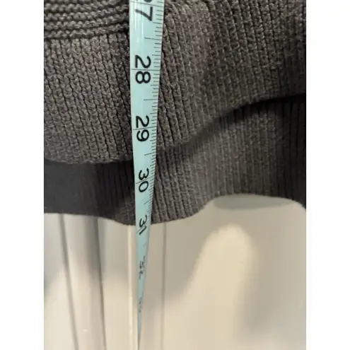 a.n.a  Gray Cold Shoulder Cable Knit Round Neck Long‎ Sleeve Sweater Size XL H/L