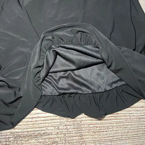 VTG y2k R&M Richards Black Sequin Babydoll Top USA Made Party Womens 10 Elegant