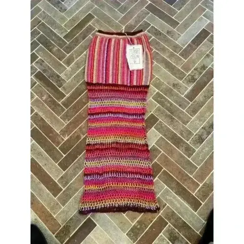Free People  Sunrise Bali Crochet Maxi Skirt‎ NWT size S