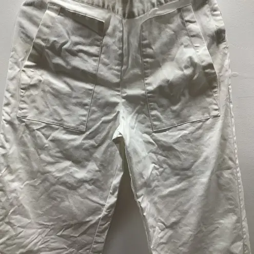 Prologue White Wide Leg High Rise Dress Pants Size 6