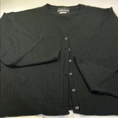 Sandro Black Ribbed Men's Sweater Size XL