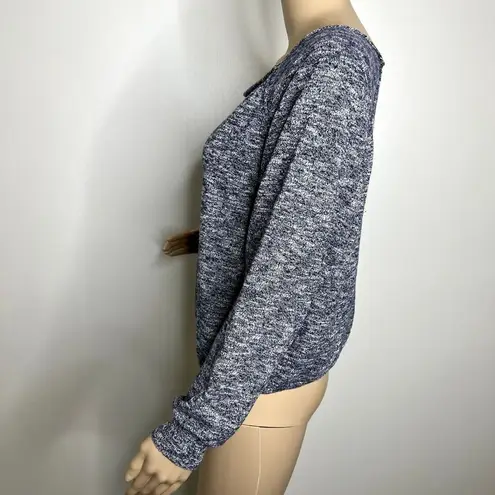 Free Press  Blue Marled Scoop Neck Sweater