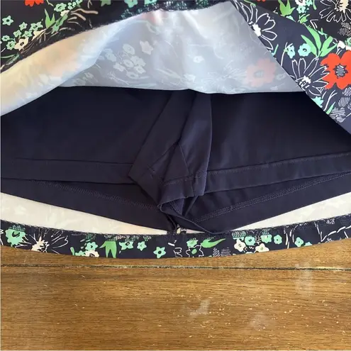 Lady Hagen Skort Size 14 Short Blue Floral Pockets Golf Tennis