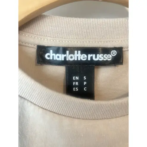 Charlotte Russe  T-Shirt Women's S Beige Texas Rodeo Cowboy Tee Short Sleeve NEW