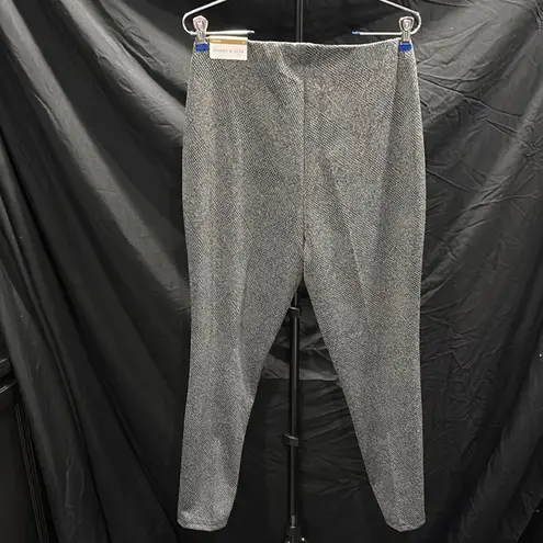 Cooper and Ella Gray Skinny Pants with Textured Fabric