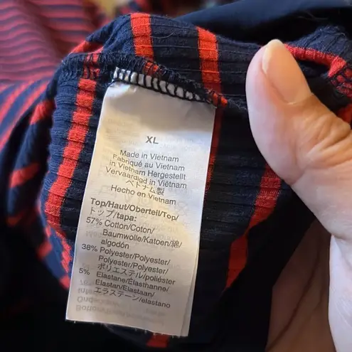 J.Crew  xl striped Bodysuit