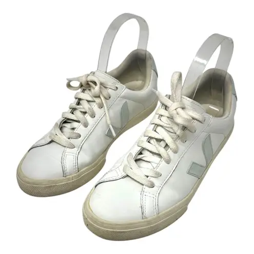 VEJA Esplar Leather White Sneakers Size 38 (US 7)