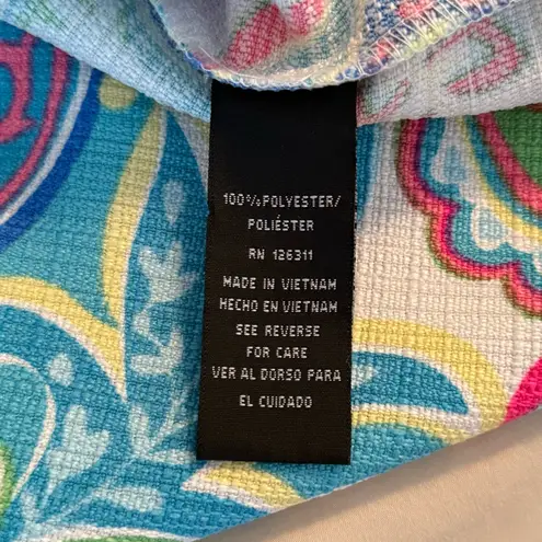 RN Studio by Ronni Nicole Women’s Size 16 Bright Multicolor Paisley Shift Dress Blue