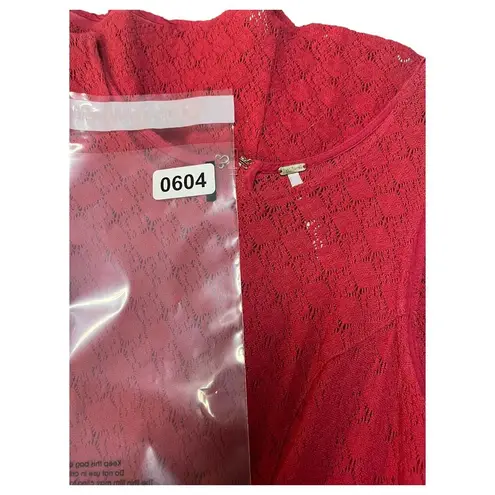 Free People  Dress Womens 2 Daisy Waist Lace Mini ASO Taylor Swift Tibeten Red