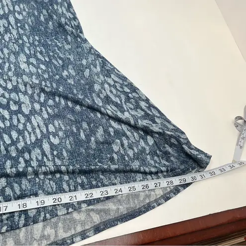 L'Agence L’Agence Blue Printed Swing Dress Womens Size Small Stretch Short Sleeve *FLAW*