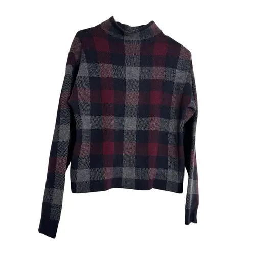 NAADAM Checkered Turtleneck Sweater Size XS