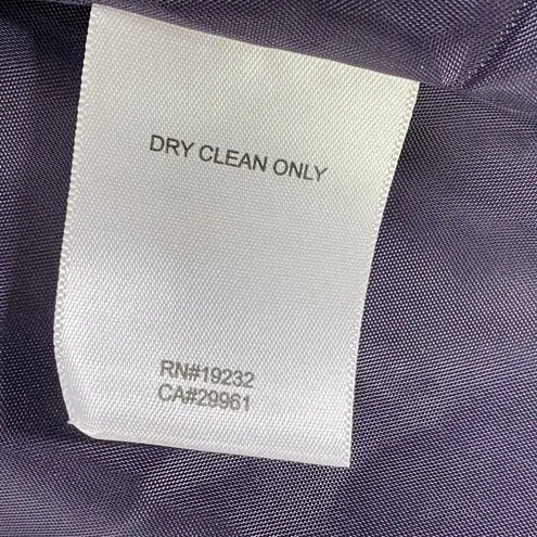 Alfred Dunner Suit Jacket Blazer Womens 12P Purple Long Sleeve Open Front