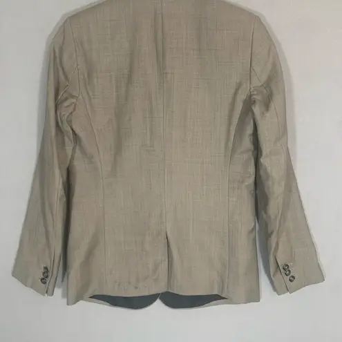 The Kooples Tan and Black Blazer Structured Tailored Design Ladies Size 38 US 6