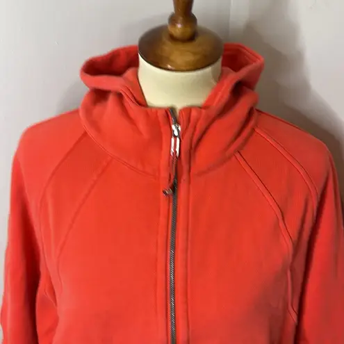 Lululemon  Warm Coral M/L Scuba Oversized Half-Zip Hoodie Orange Sweater Cropped