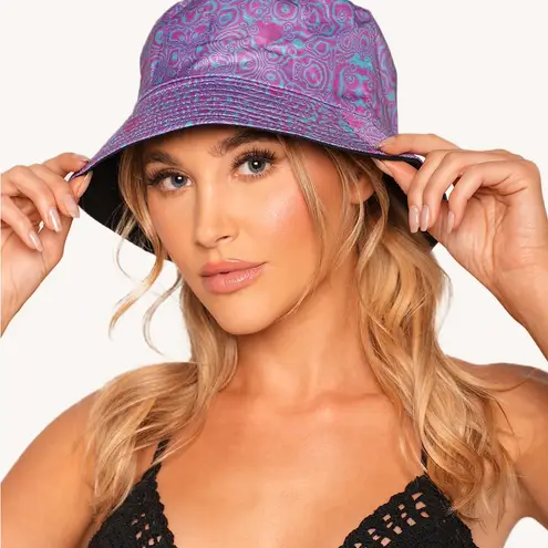 iHeartRaves Colorful Patterned Bucket Hat