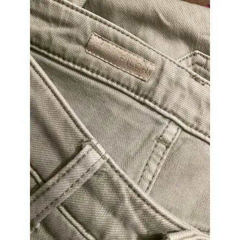 PILCRO The Breaker Women's Light Green High Rise Pleated Tapered Jeans Size 25