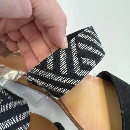 Dolce Vita Sandals Womens 8 Black Bailey Tribal Double Strap Open Toe Shoes