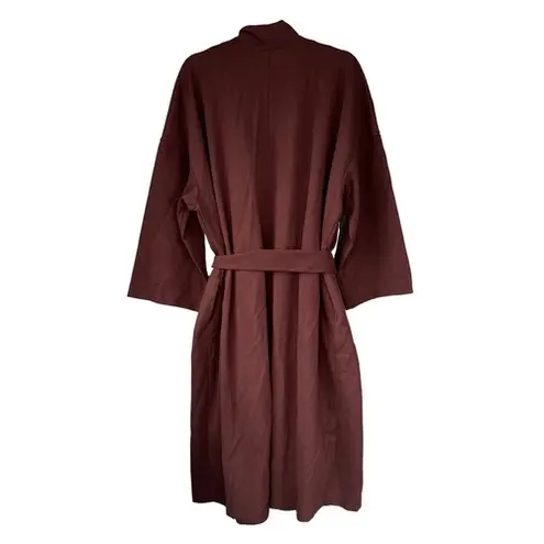 Prologue XL Brown Robe Style Open Front Cardigan Duster Coat